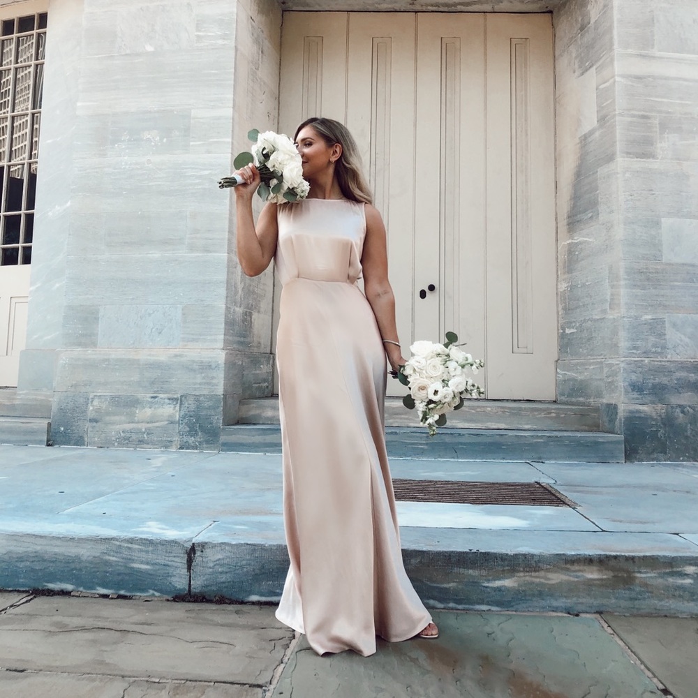 BHLD. Ghost London Alexia Dress in Oyster